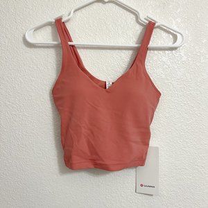 Lululemon Top Womens Size 2 Rustic Coral Align Tank Cool Brand New NWT